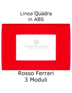 Placchetta Rosso Ferrari compatibile con serie Bticino LivingLight 