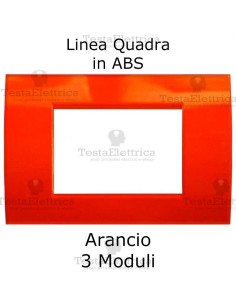 Placchetta  Arancione compatibile con serie Bticino LivingLight 