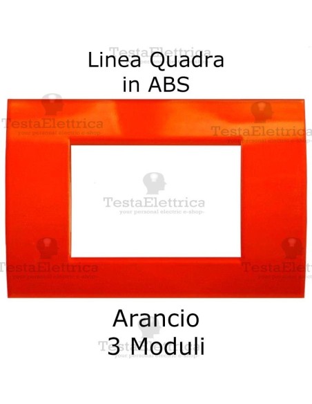 Placchetta  Arancione compatibile con serie Bticino LivingLight 