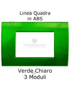 Placchetta Verde Chiaro compatibile con serie Bticino LivingLight 