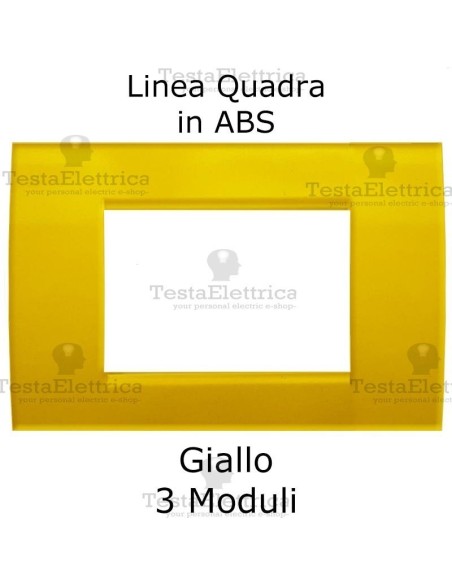 Placchetta Giallo compatibile con serie Bticino LivingLight 