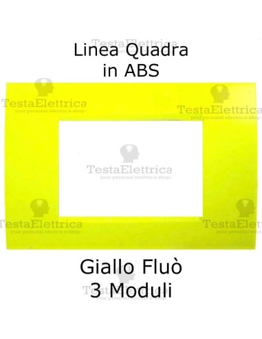 Placchetta Giallo Fluò  compatibile con serie Bticino LivingLight 