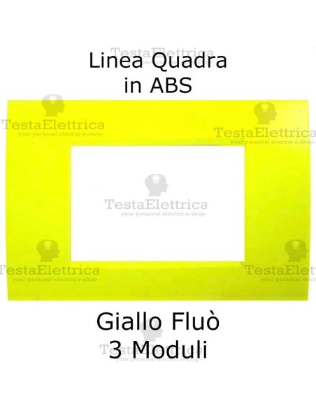 Placchetta Giallo Fluò  compatibile con serie Bticino LivingLight 