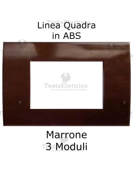 Placchetta Marrone compatibile con serie Bticino LivingLight 