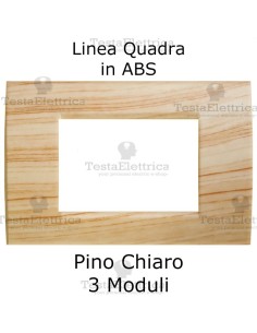 Placchetta Pino Chiaro compatibile con serie Bticino LivingLight 