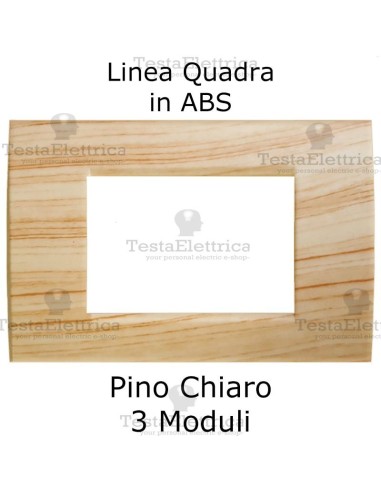 Placchetta Pino Chiaro compatibile con serie Bticino LivingLight 
