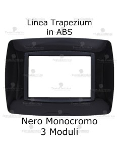 Placchetta Nera compatibile e adattabile  Bticino Living Light