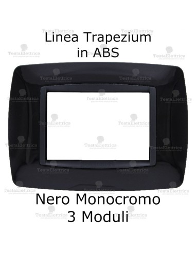 Placchetta Nera compatibile e adattabile  Bticino Living Light