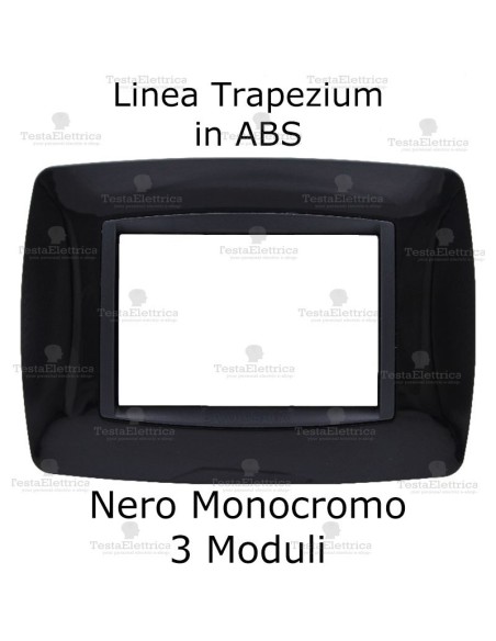 Placchetta Nera compatibile e adattabile  Bticino Living Light