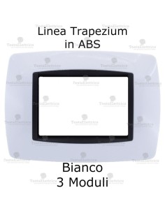 Placchetta bianca compatibile e adattabile  Bticino Living Light