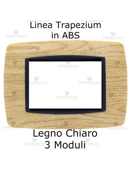 Placchetta Legno Chiaro compatibile e adattabile  Bticino Living Light