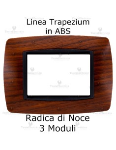 Placchetta Radica di Noce compatibile e adattabile  Bticino Living Light