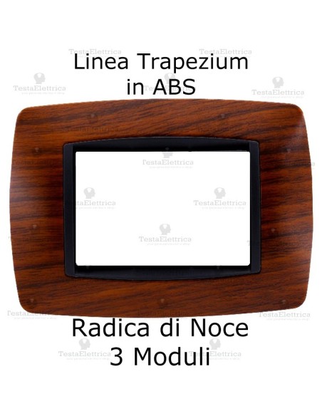 Placchetta Radica di Noce compatibile e adattabile  Bticino Living Light
