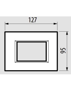 placca compatibile bticino matix in vetro Bronzo  2