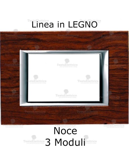 Placca in Legno Bticino Matix noce