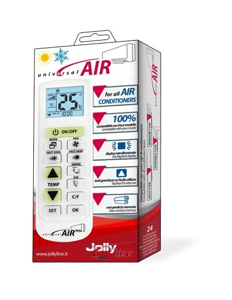 Telecomando condizionatori compatibile samsung lg hisense