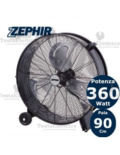 Ventilatore industriale capannoni campi sportivi ZDM90CM Zephir