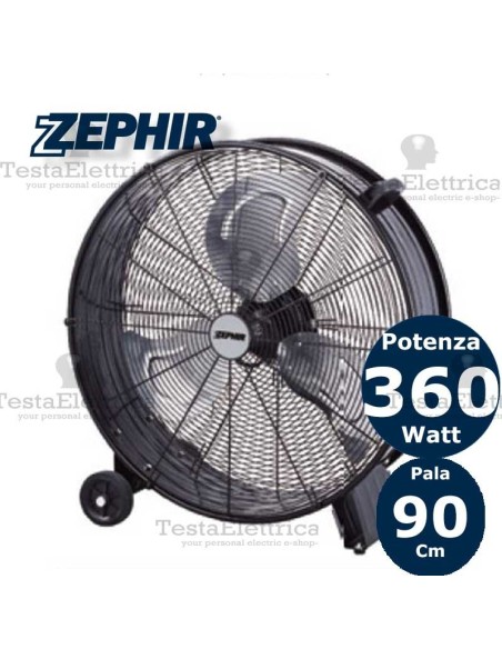 Ventilatore industriale capannoni campi sportivi ZDM90CM Zephir