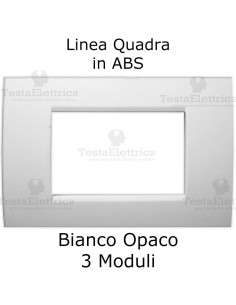 Placca compatibile bticino living light bianco opaco