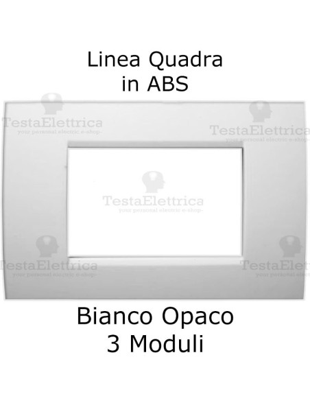 Placca compatibile bticino living light bianco opaco