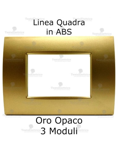 Placca compatibile bticino oro