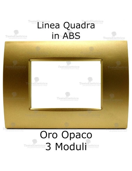 Placca compatibile bticino oro