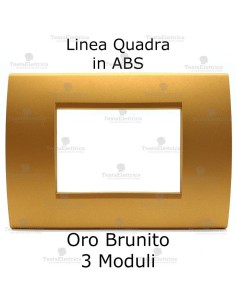 Placca compatibile bticino oro brunito