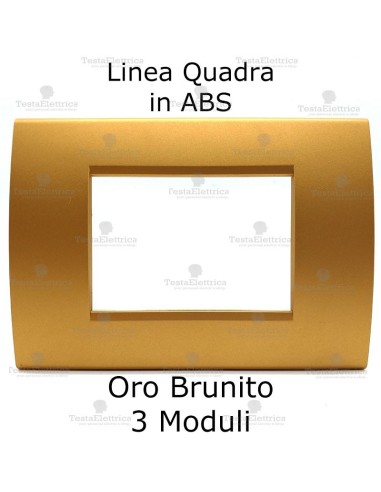 Placca compatibile bticino oro brunito