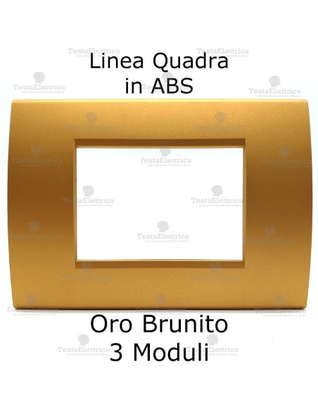 Placca compatibile bticino oro brunito