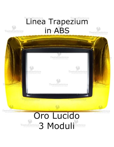 Placchetta oro lucido specchio compatibile Bticino Living international