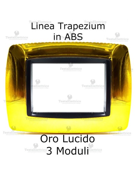 Placchetta oro lucido specchio compatibile Bticino Living international