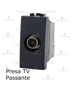 Presa tv passante compatibile con serie Bticino LivingLight