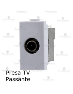 Presa tv passante compatibile Bticino Matix 