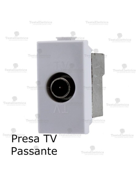Presa tv passante compatibile Bticino Matix 