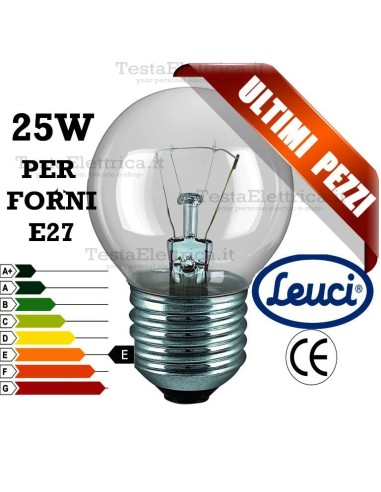 Lampada  per Forni a incandescenza sfera 40W E27 Leuci