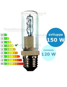 Lampada alogena Tubolare 120W E27 Leuci