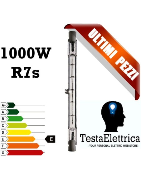 Lampada alogena Lineare 1000W R7s-15 Leuci