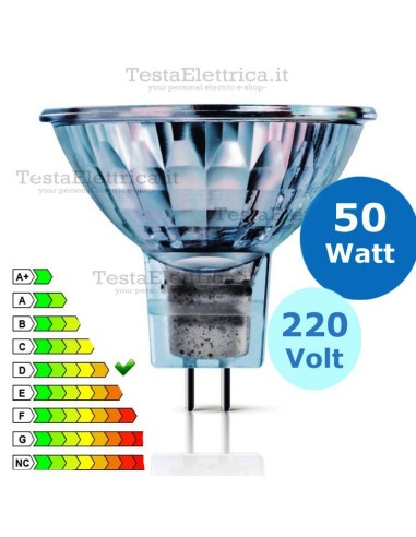 Faretto alogeno Spot 50W 220V GU5.3 