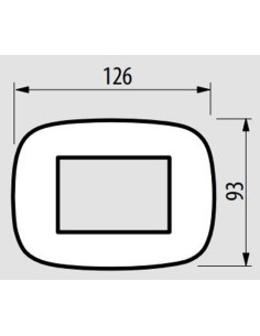 placca linea BIG Cuoio compatibile bticino living light 2