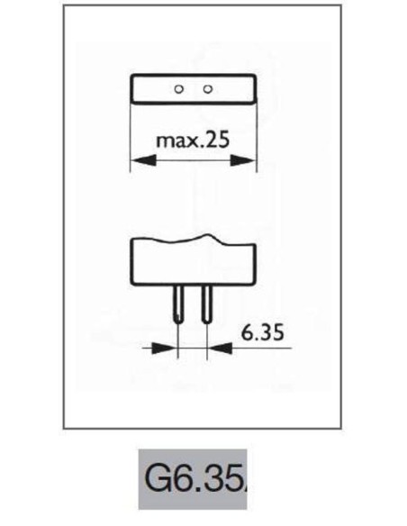 Lampadina alogena Bispina 50W 12V G6.35 wiva 