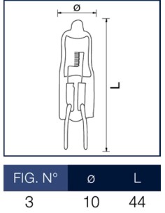 Lampadina alogena Bispina 20W 12V G4 Wiva  2