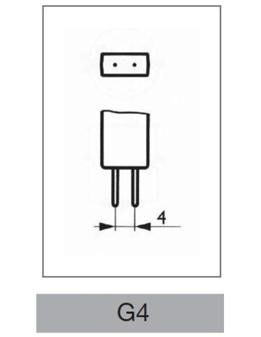 Lampadina alogena Bispina 20W 12V G4 Wiva 