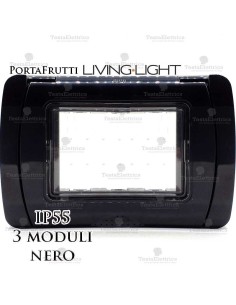 Coperchio 3 posti IP55 compatibile LivingLight Bticino