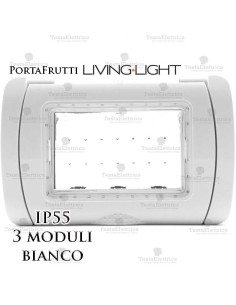 Portello 3 posti IP55 compatibile Living Light Bticino