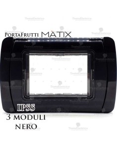 Coperchio 3 posti IP55 compatibile Matix Bticino