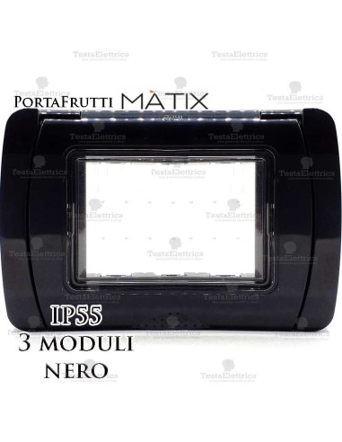 Coperchio 3 posti IP55 compatibile Matix Bticino