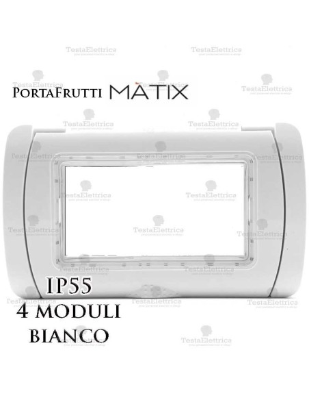 Coperchio 4 posti IP55 compatibile Matix Bticino
