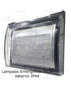 Lampada emergenza LED ip44 da esterno