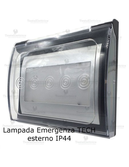 Lampada emergenza LED ip44 da esterno