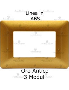 Placca in ABS oro antico compatibile con serie Bticino Matix	